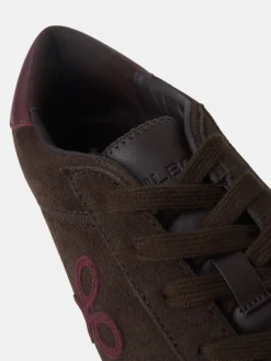 Zapatilla casual lisa marron