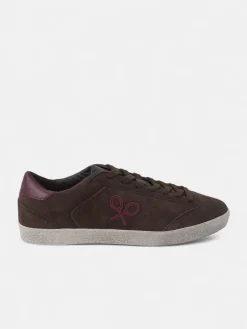 Zapatilla casual lisa marron