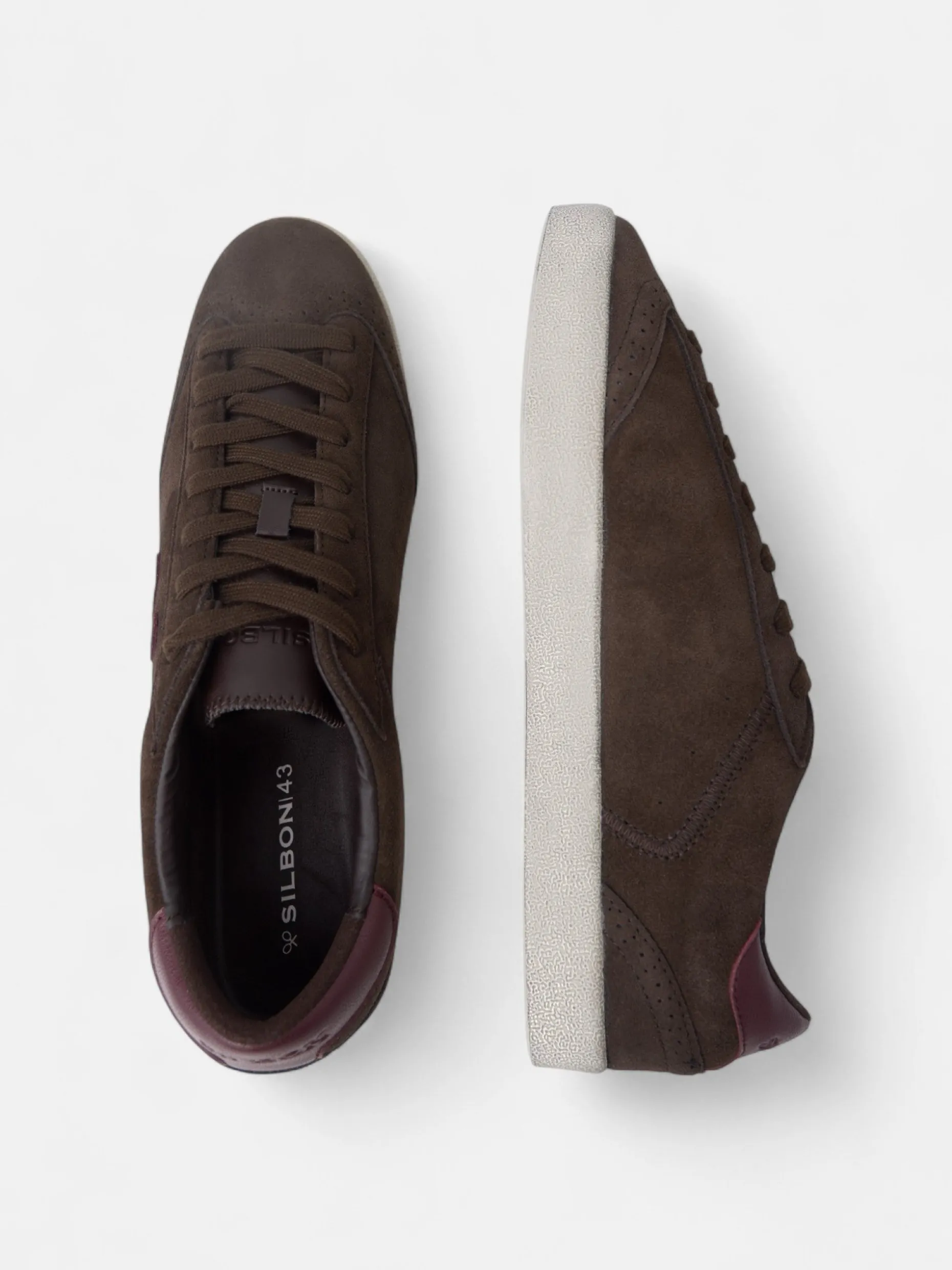 Zapatilla casual lisa marron