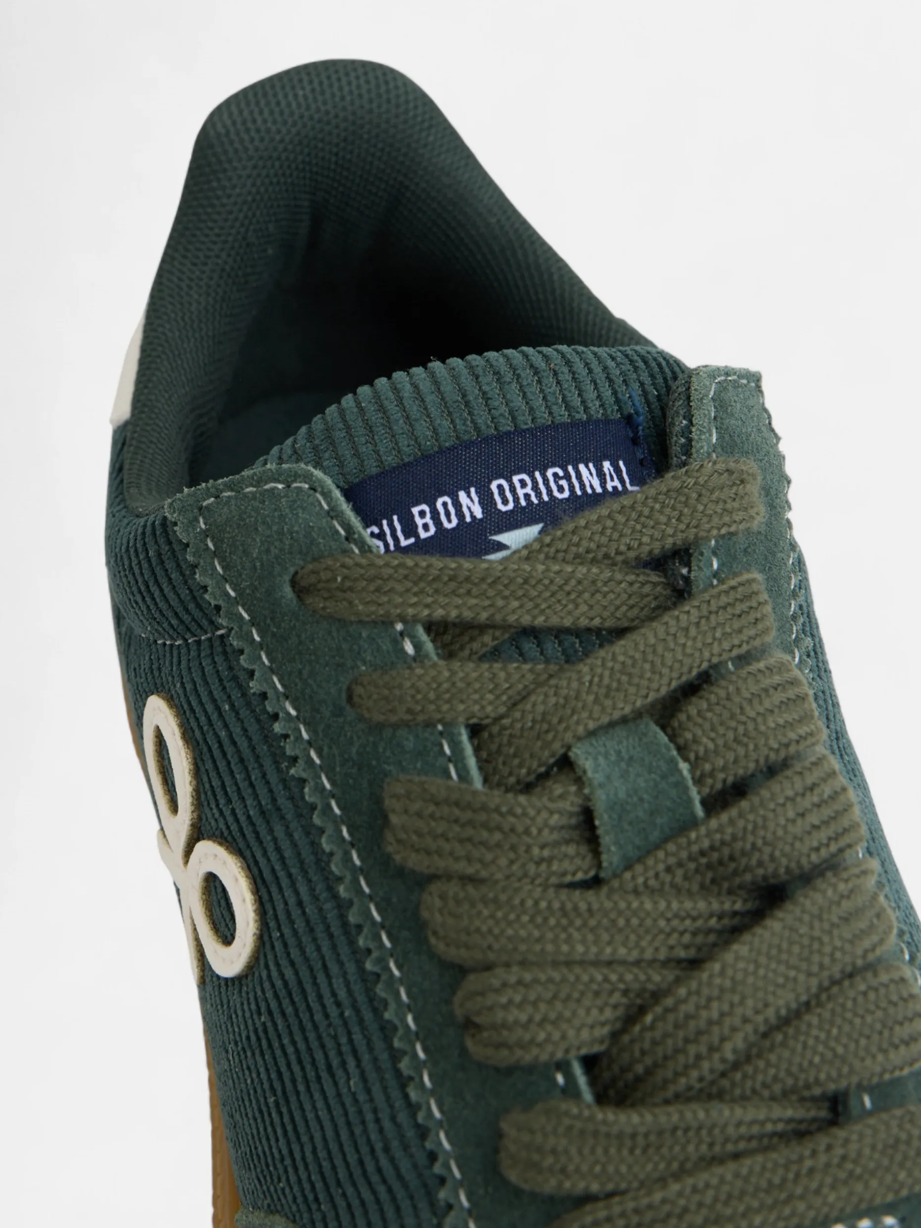 Zapatilla casual pana verde