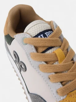 Zapatilla kids running multicolor gris