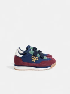 Zapatilla kids velcro multicolor azul