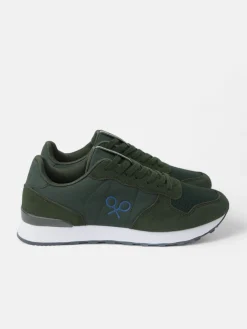 Zapatilla running clasica verde