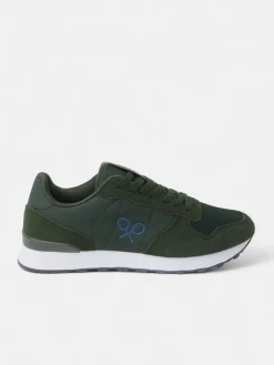 Zapatilla running clasica verde