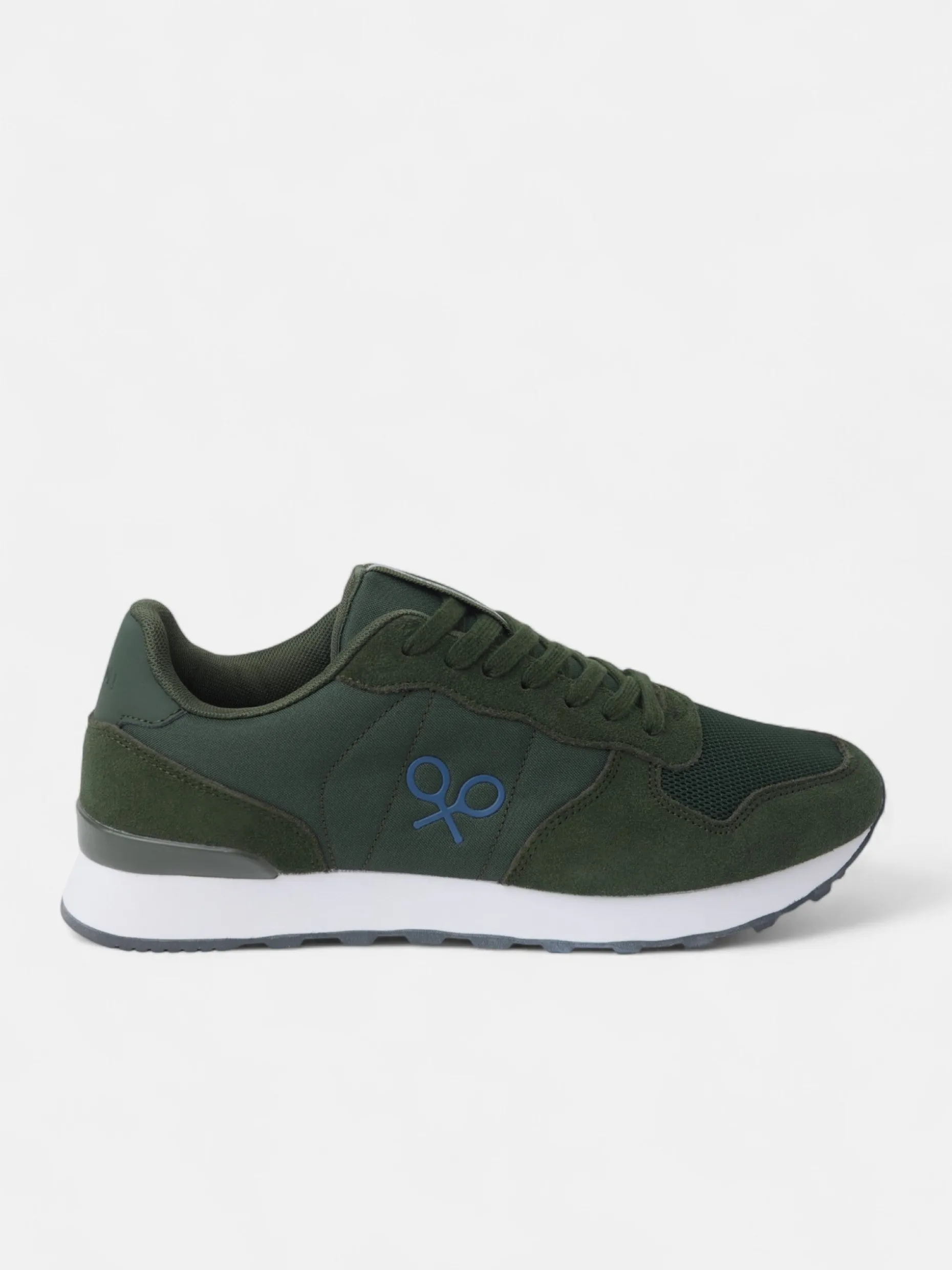 Zapatilla running clasica verde