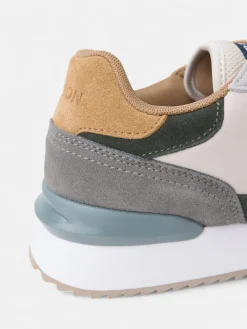 Zapatilla running multicolor gris