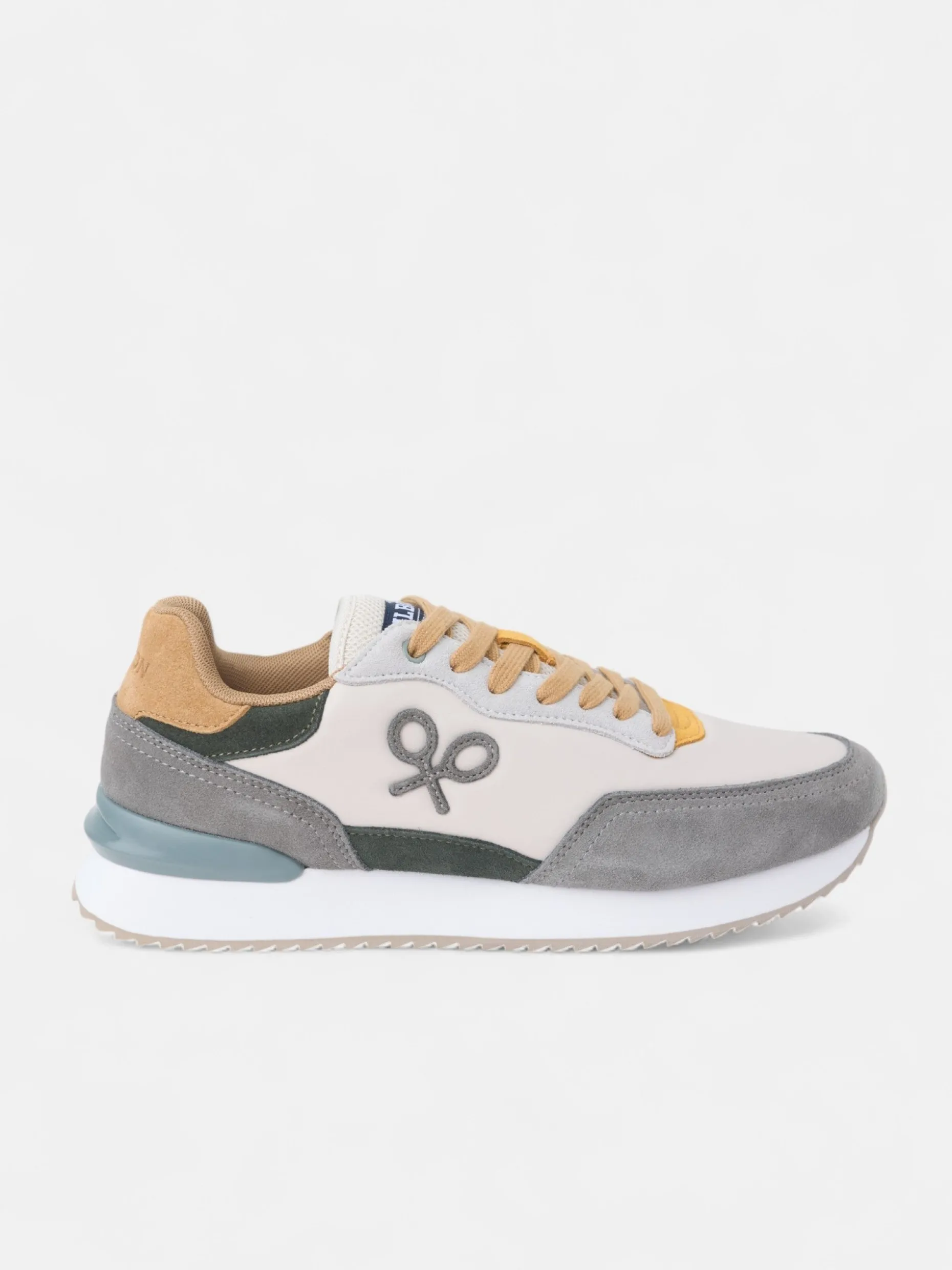 Zapatilla running multicolor gris