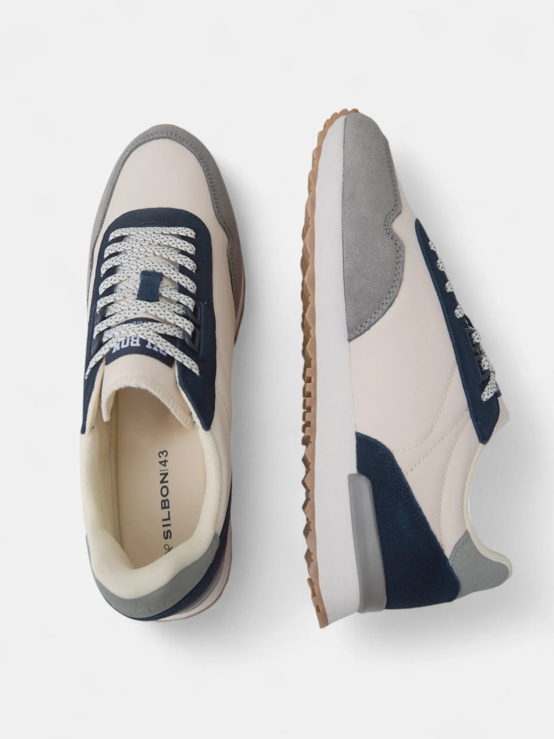 Zapatilla running relax multicolor beige