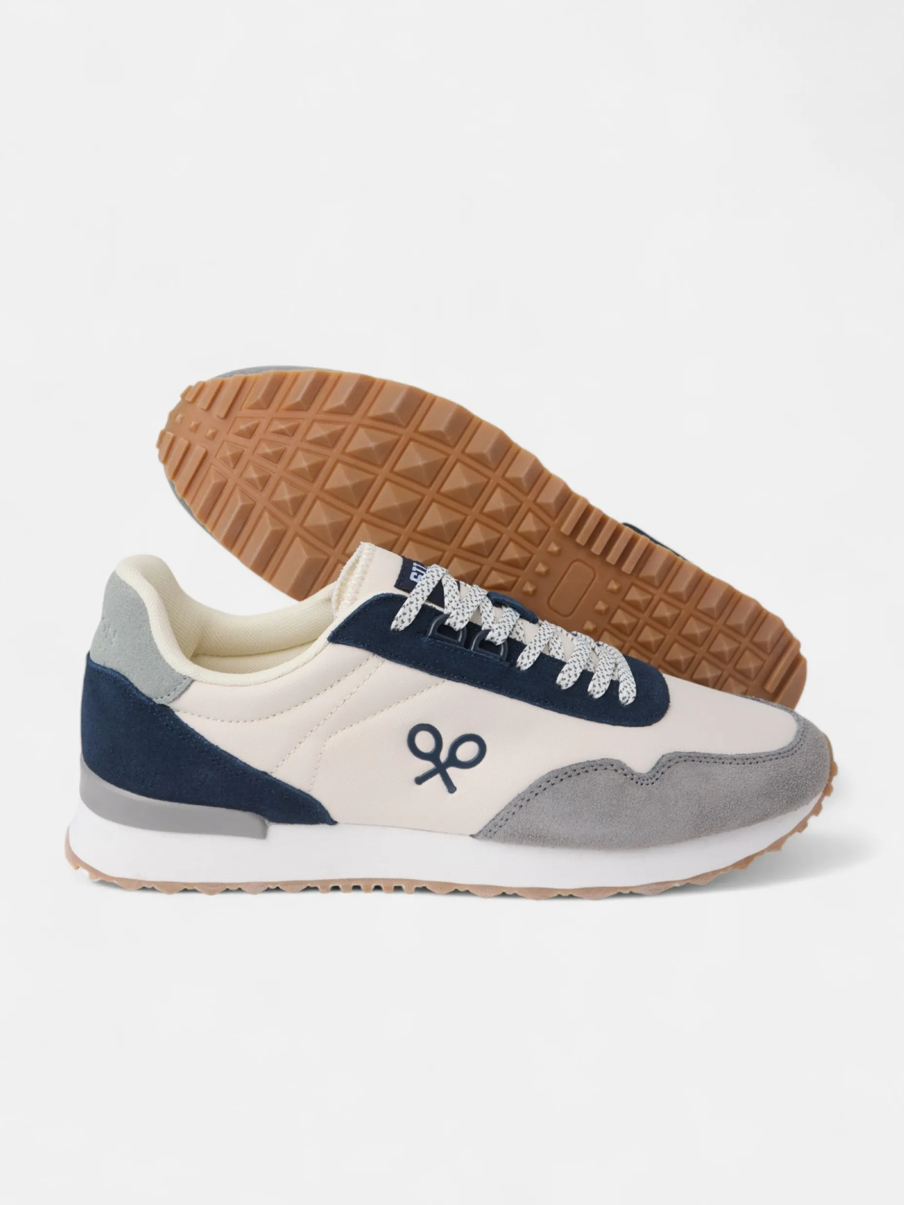 Zapatilla running relax multicolor beige