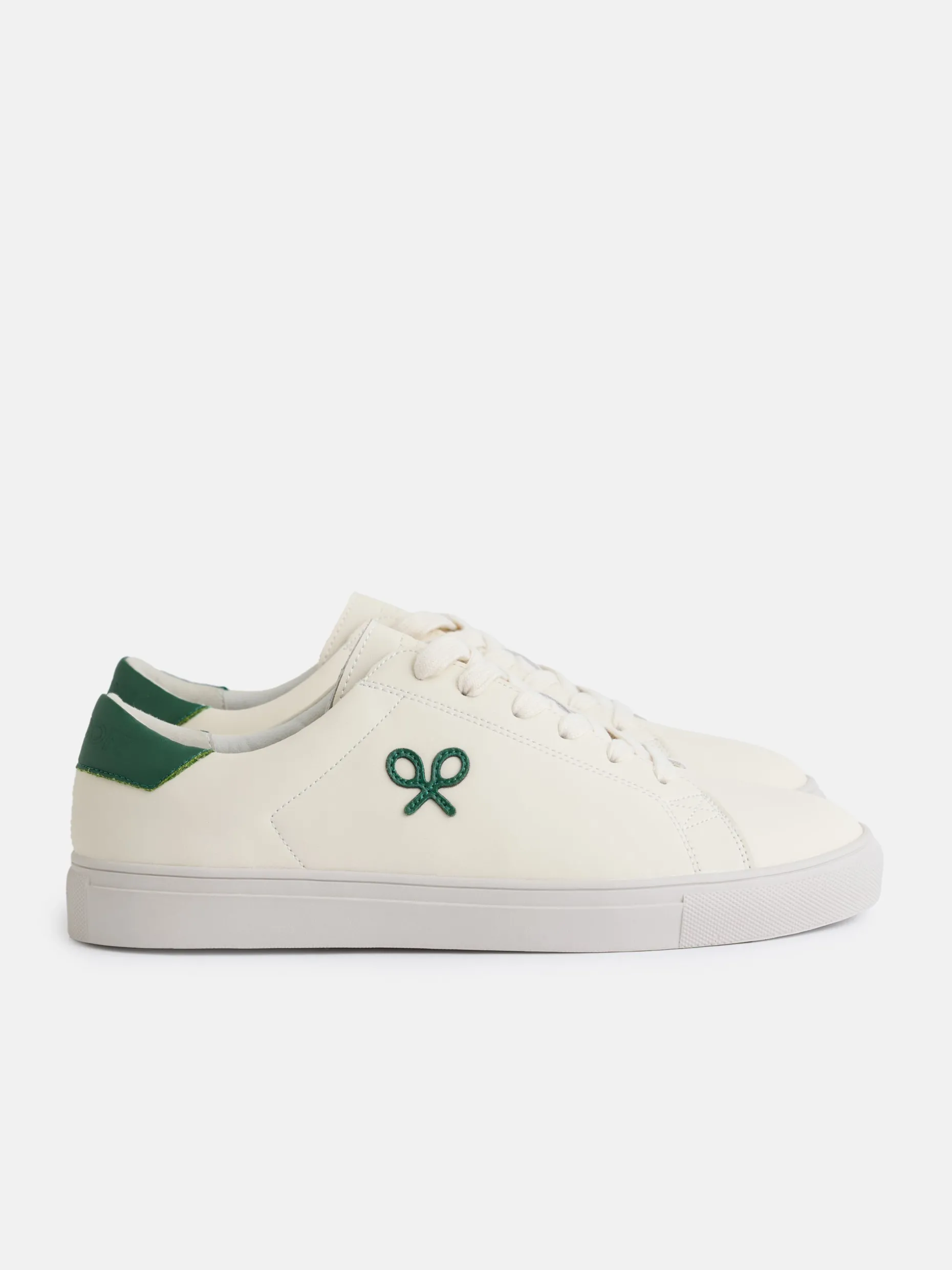 Zapatilla silbon clasica blanca verde