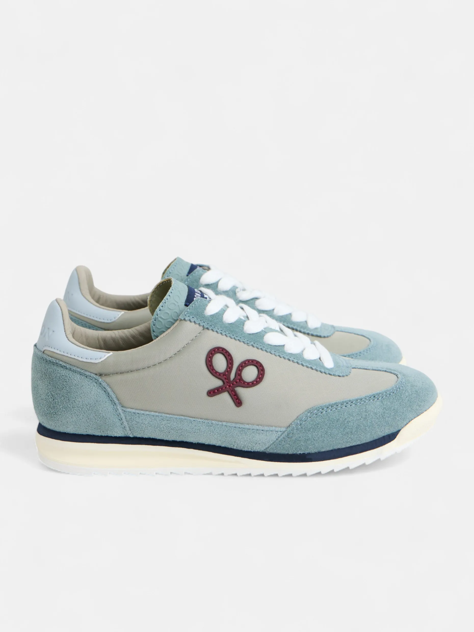 Zapatilla vintage gris azul
