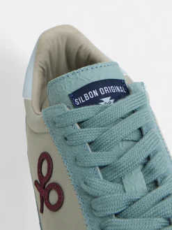 Zapatilla vintage gris azul