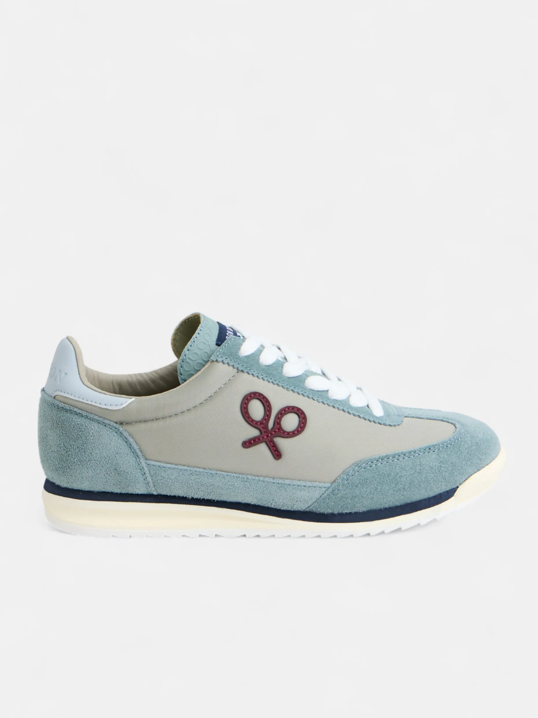 Zapatilla vintage gris azul