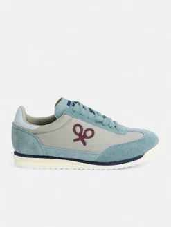 Zapatilla vintage gris azul