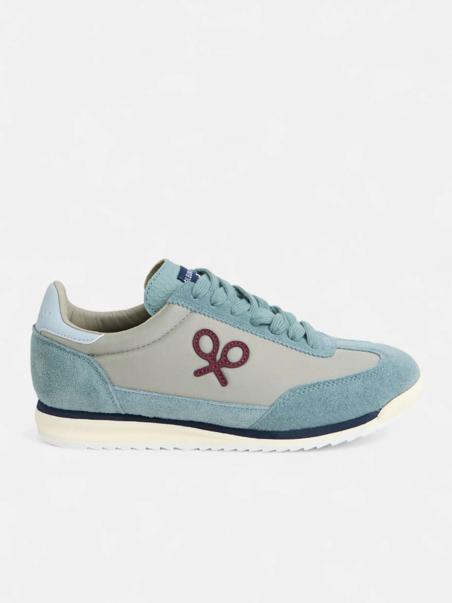 Zapatilla vintage gris azul