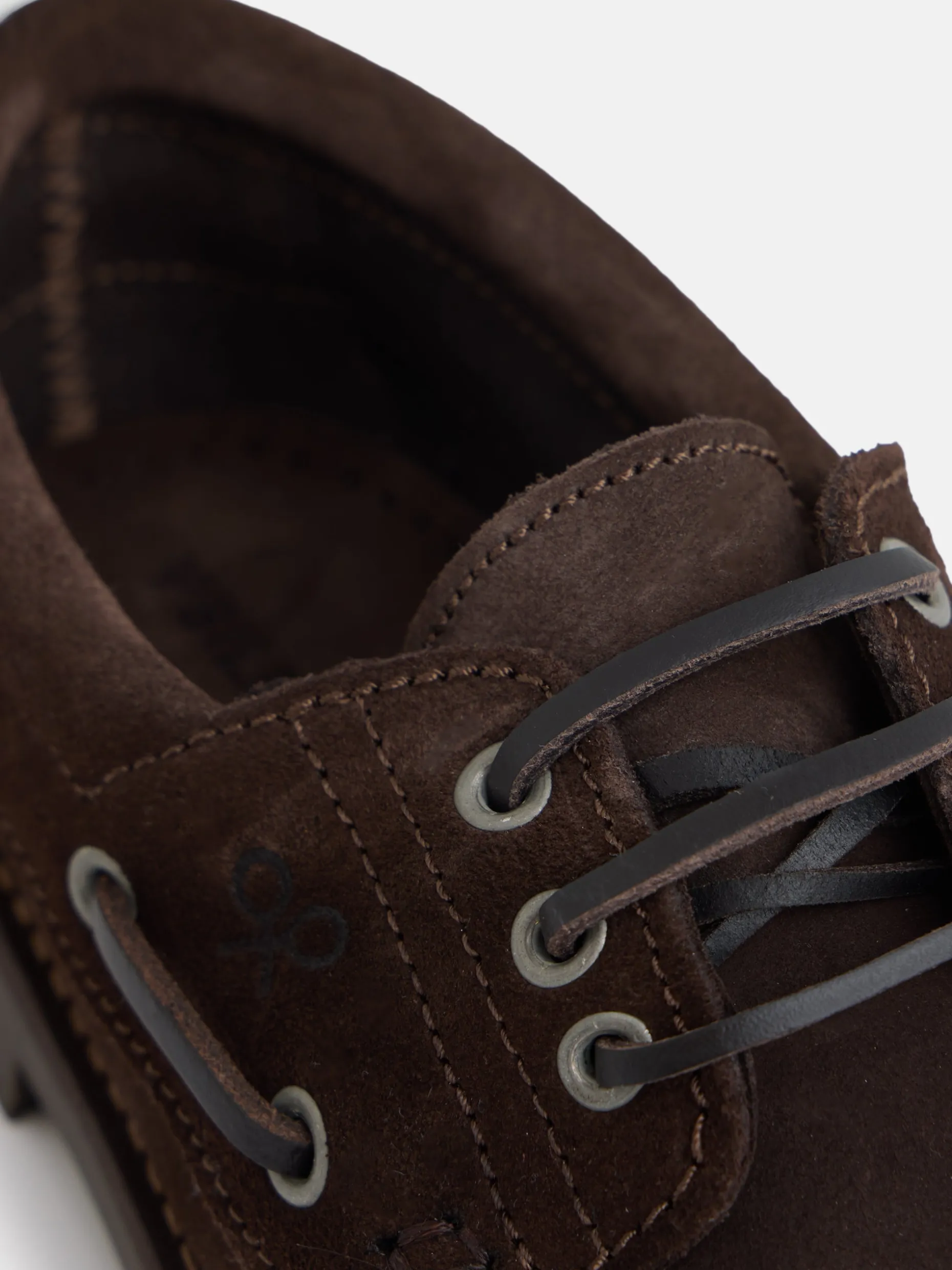 Zapato kids nautico ante marron oscuro