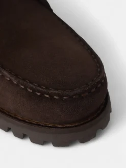 Zapato nautico serraje marron