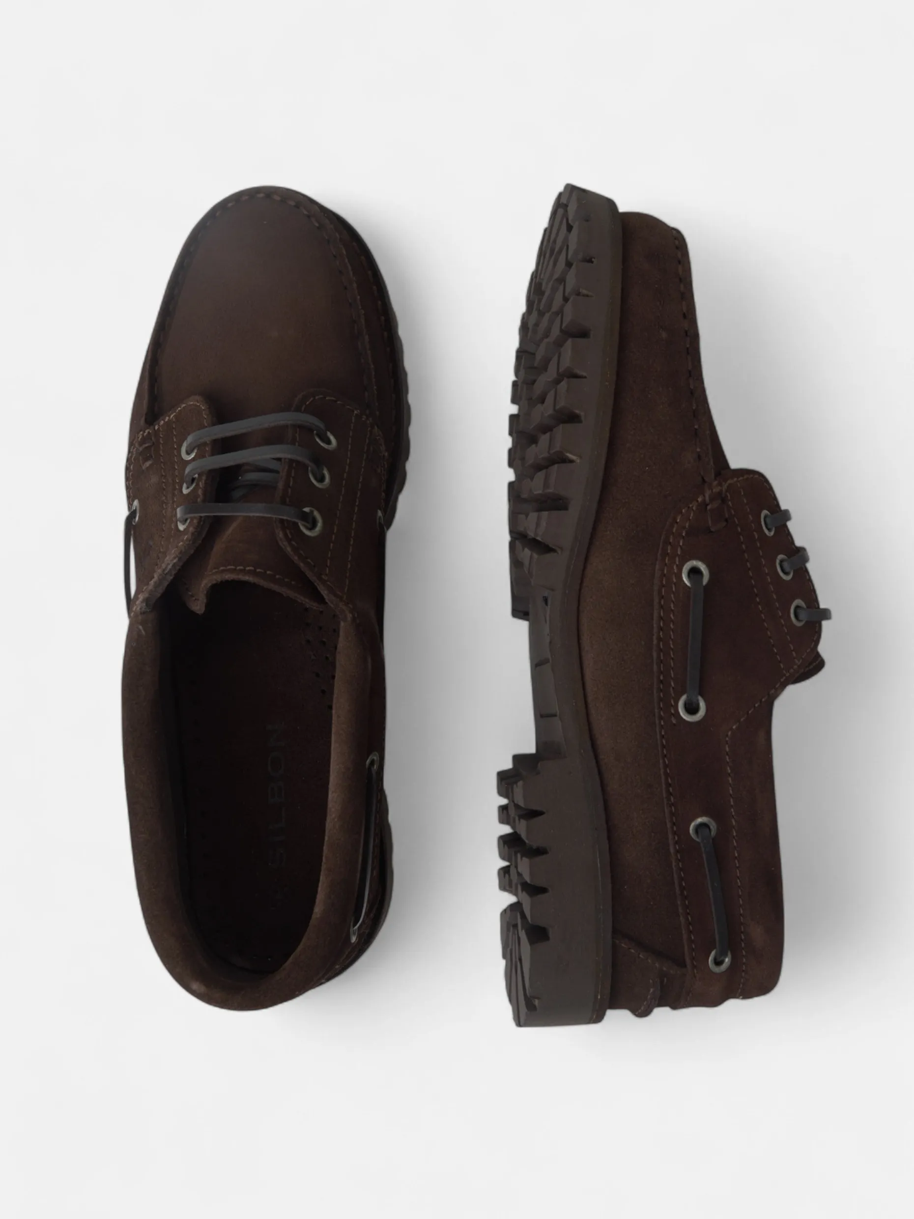 Zapato nautico serraje marron