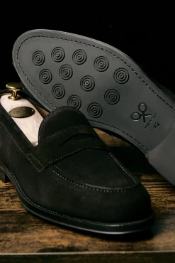 Zapato penny ante marron