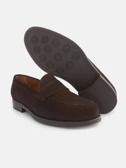 Zapato penny ante marron