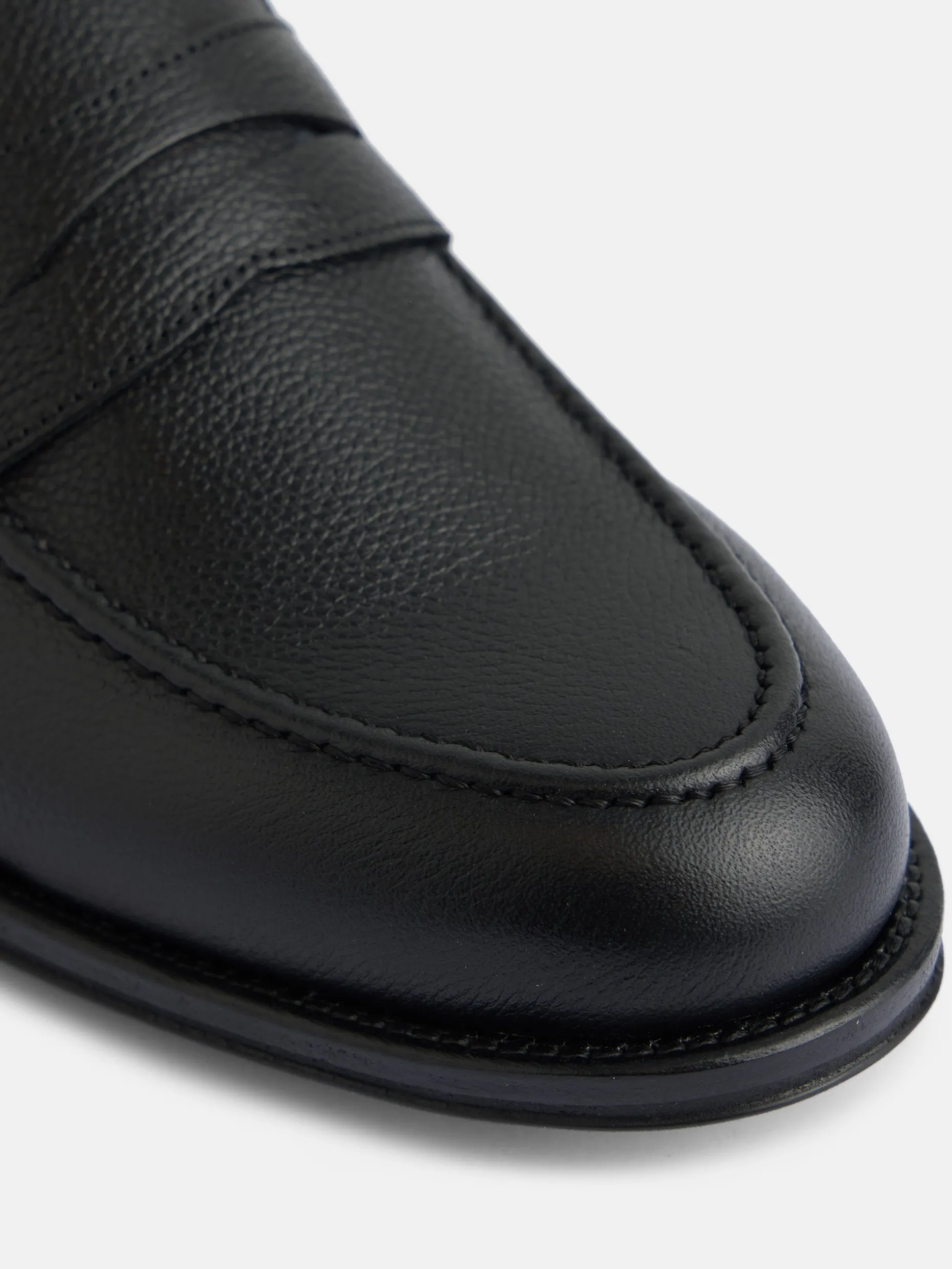Zapato penny soft grain negro