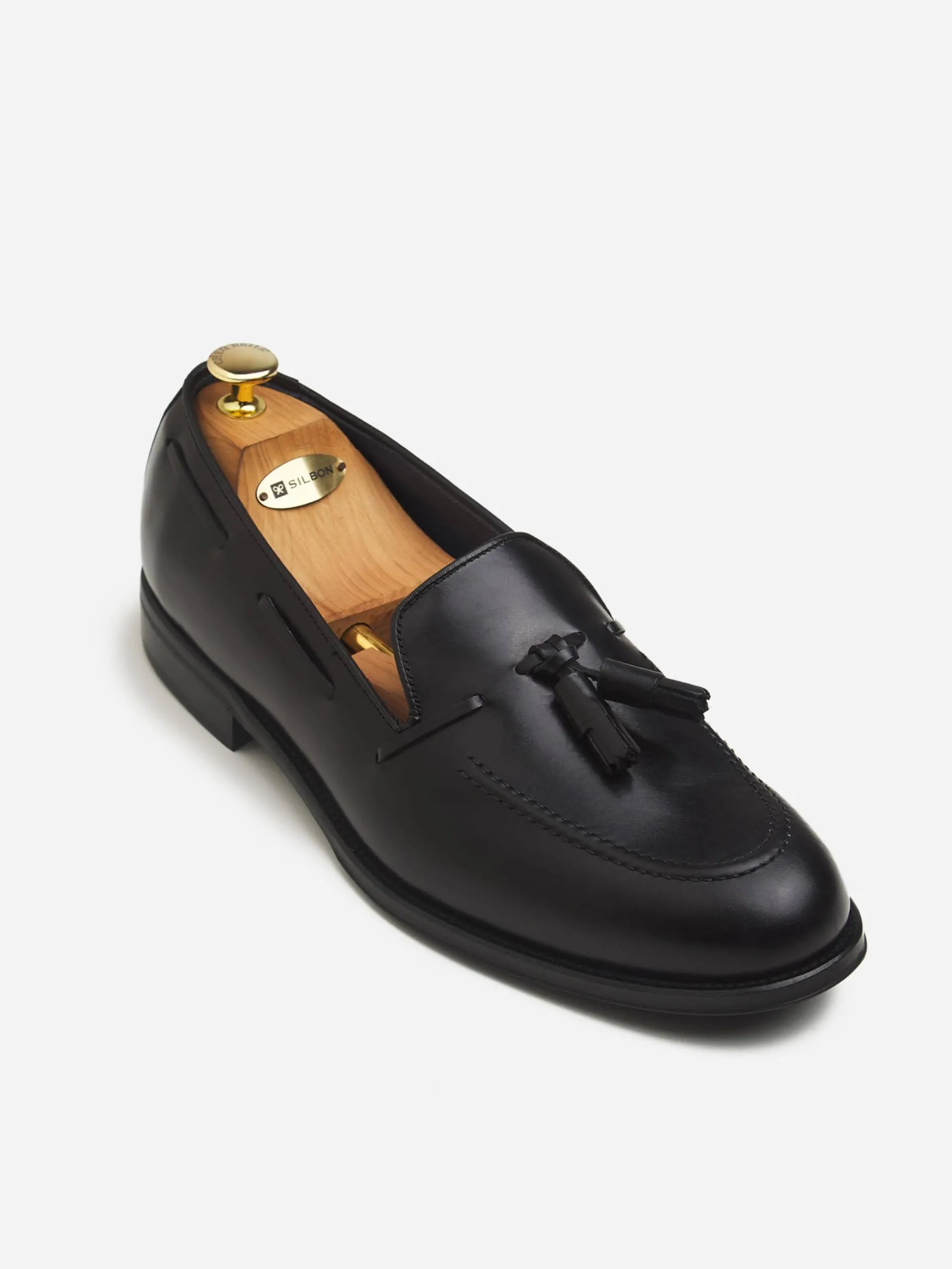 Zapato vestir borlas negro mate