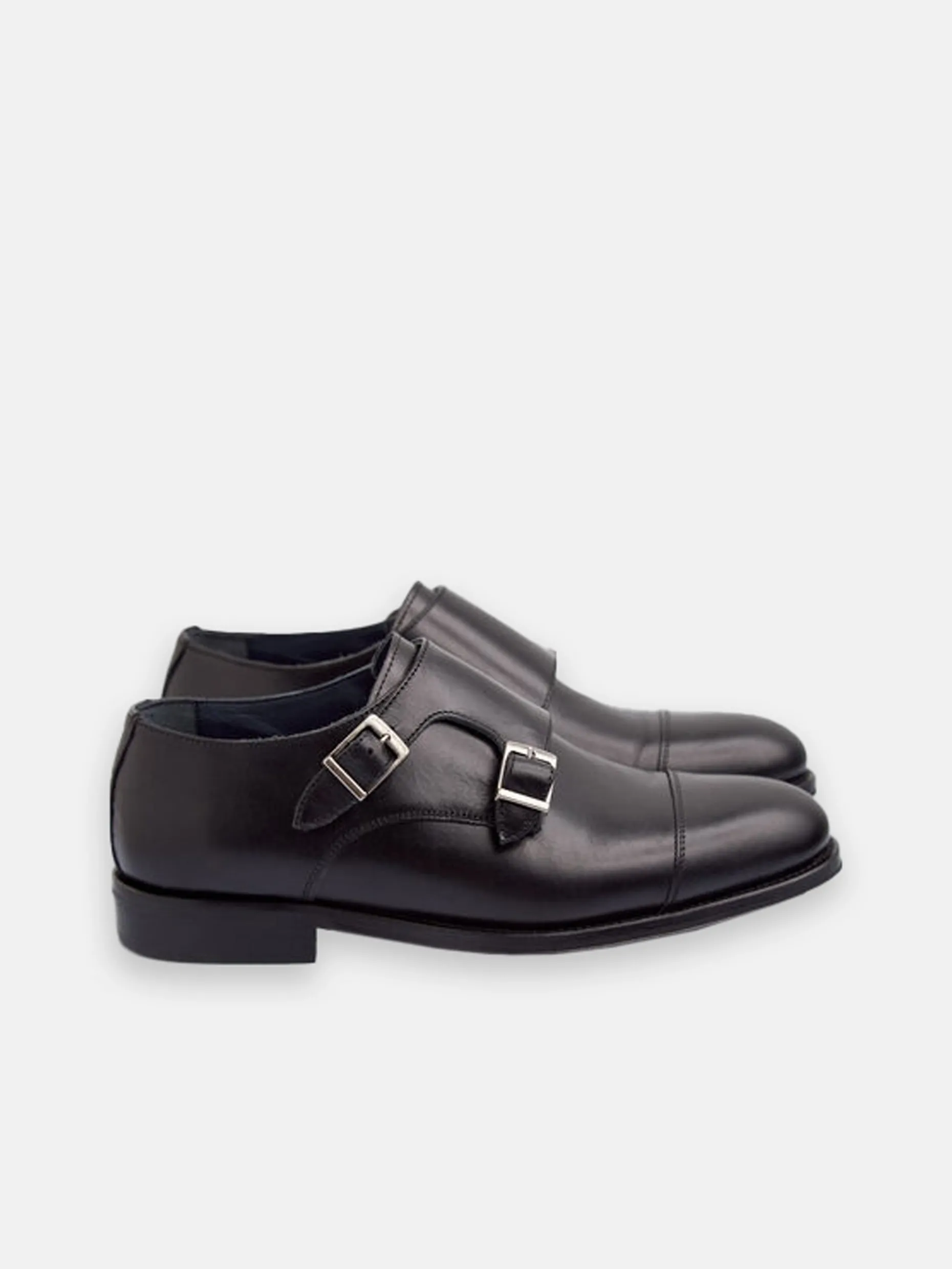 Zapato vestir monkstrap piel negro