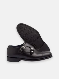 Zapato vestir monkstrap piel negro